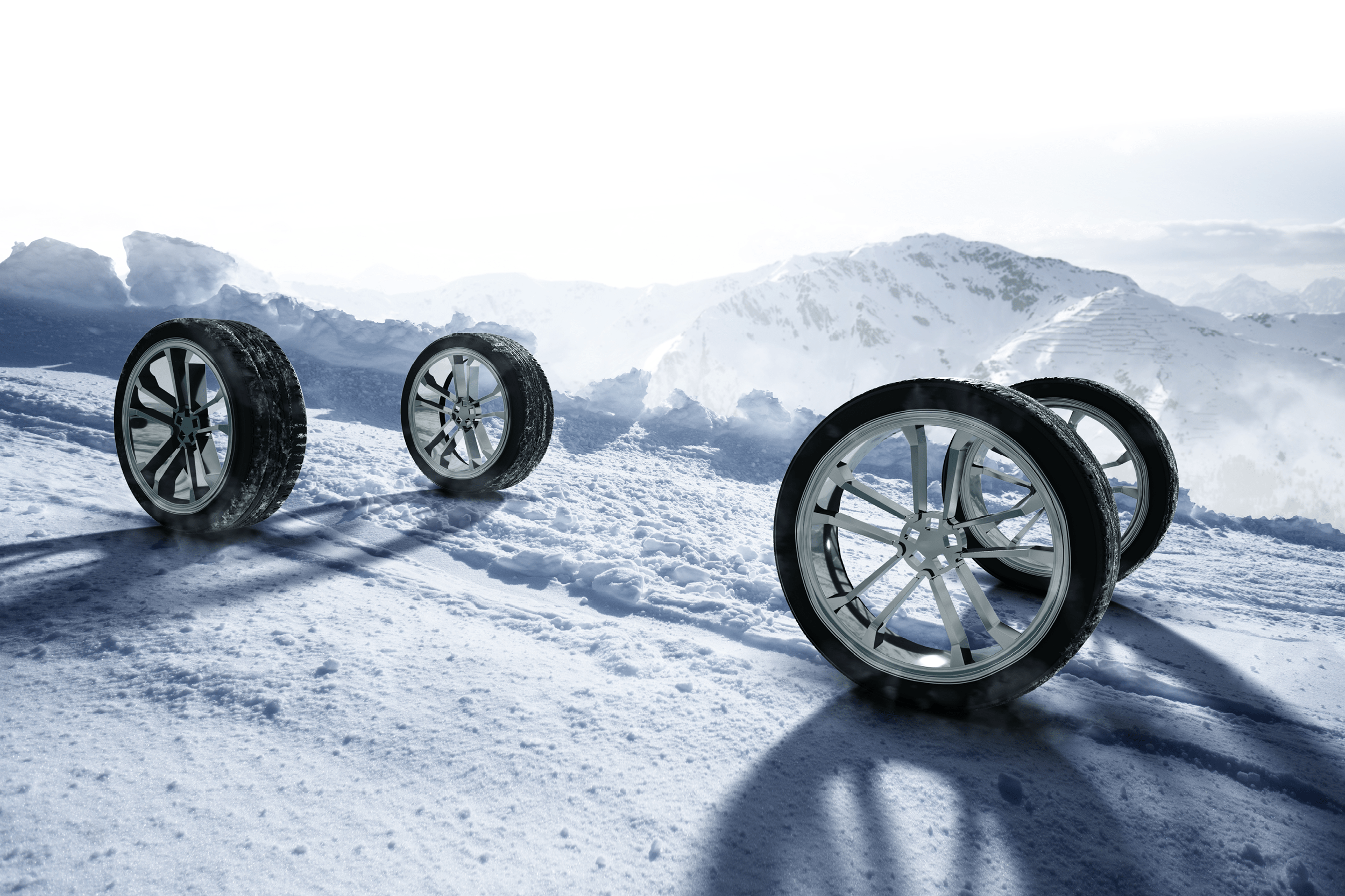 4 Reifen auf Schnee - Winterkompletträder bei Budde Automobile