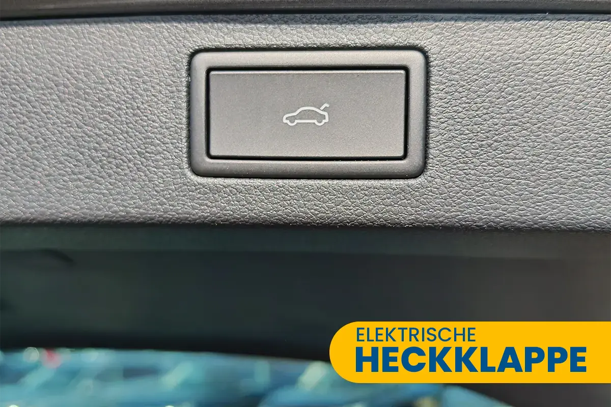 bild zeigt: taste von elektrischer Heckklappe