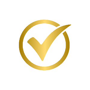 Icon goldener Haken 