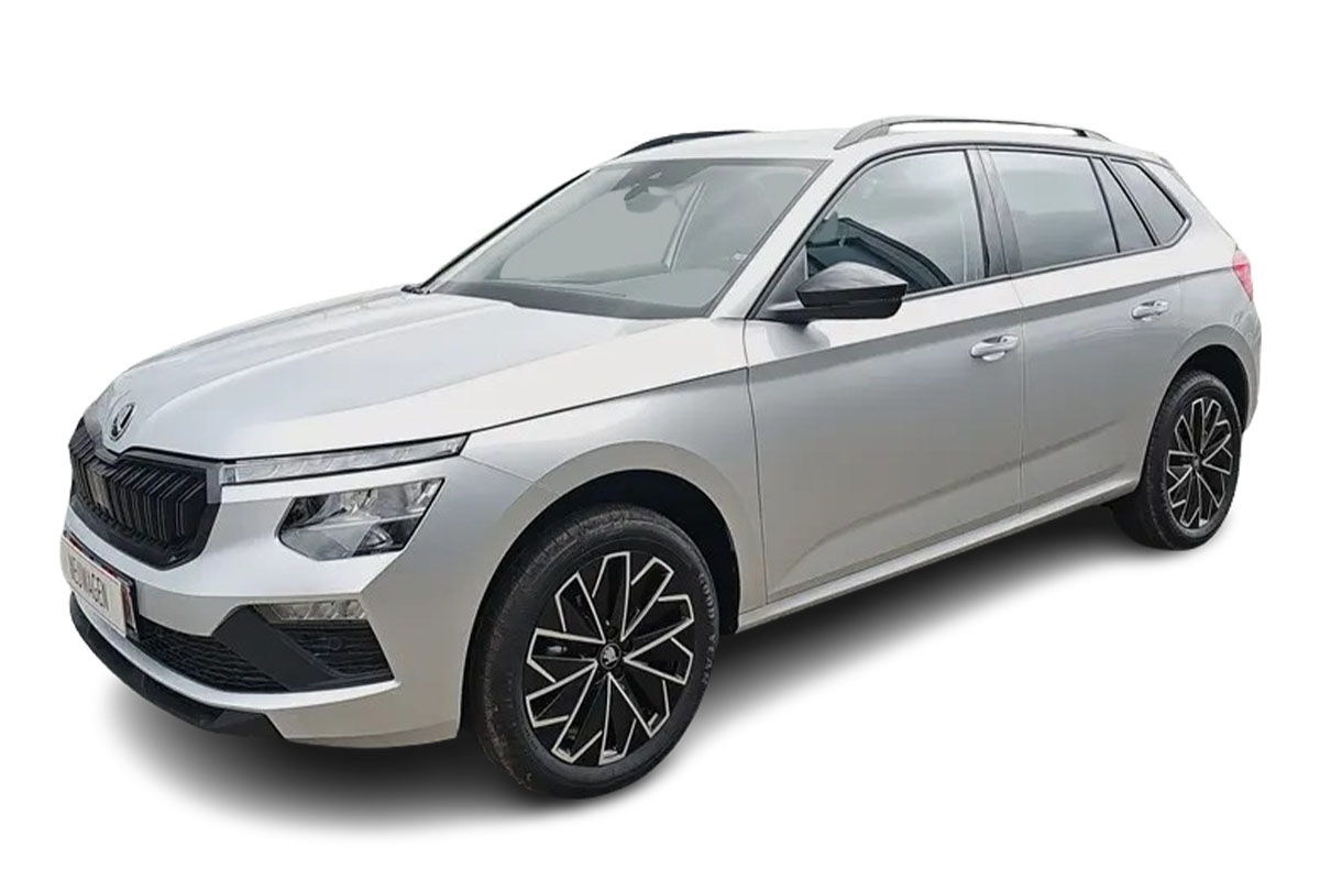 silberner Skoda Kamiq