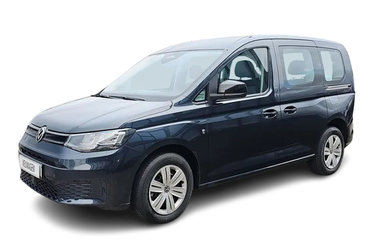 dunkelblauer VW Caddy